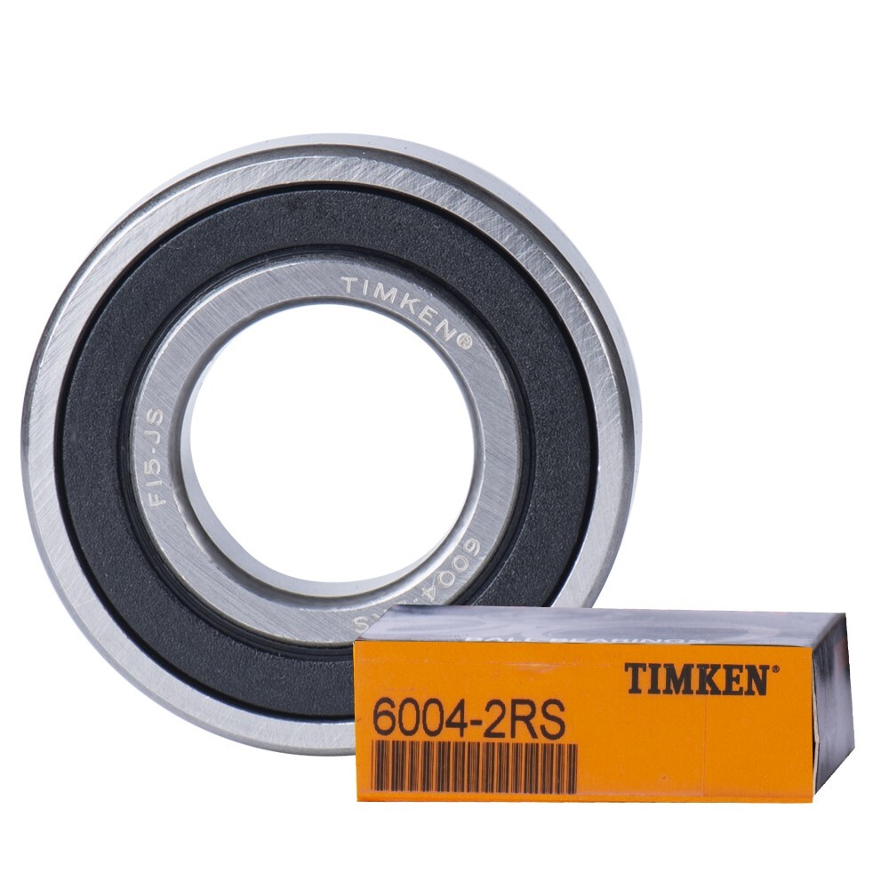 (Qty.10) USA Brand TIMKEN 6004-2RS 20X42X12MM Double Rubber Seal Bearings