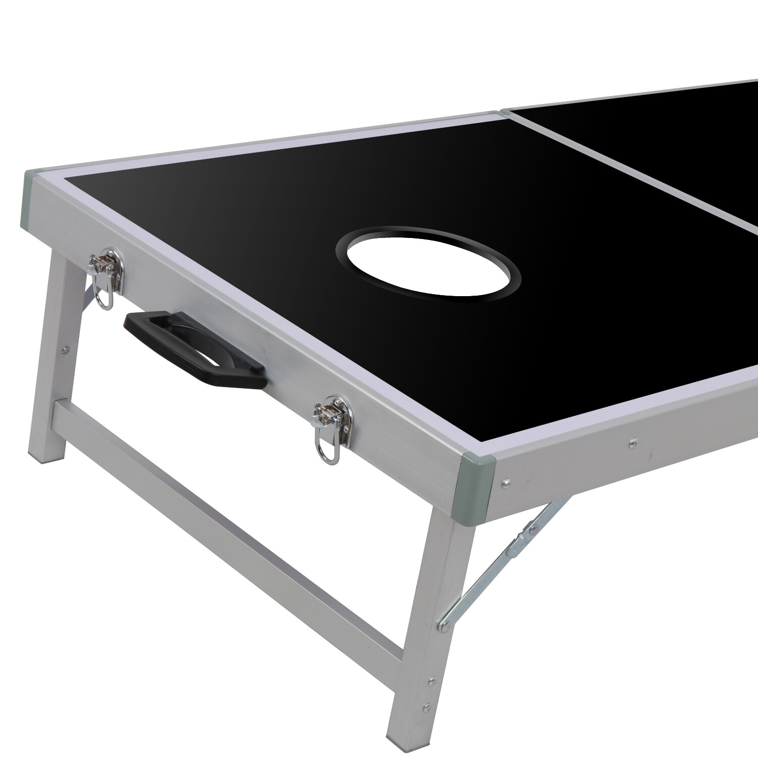 Aluminum Foldable Cornhole PRO Regulation Size Bean Bag Toss Game Set - 4 x 2FT