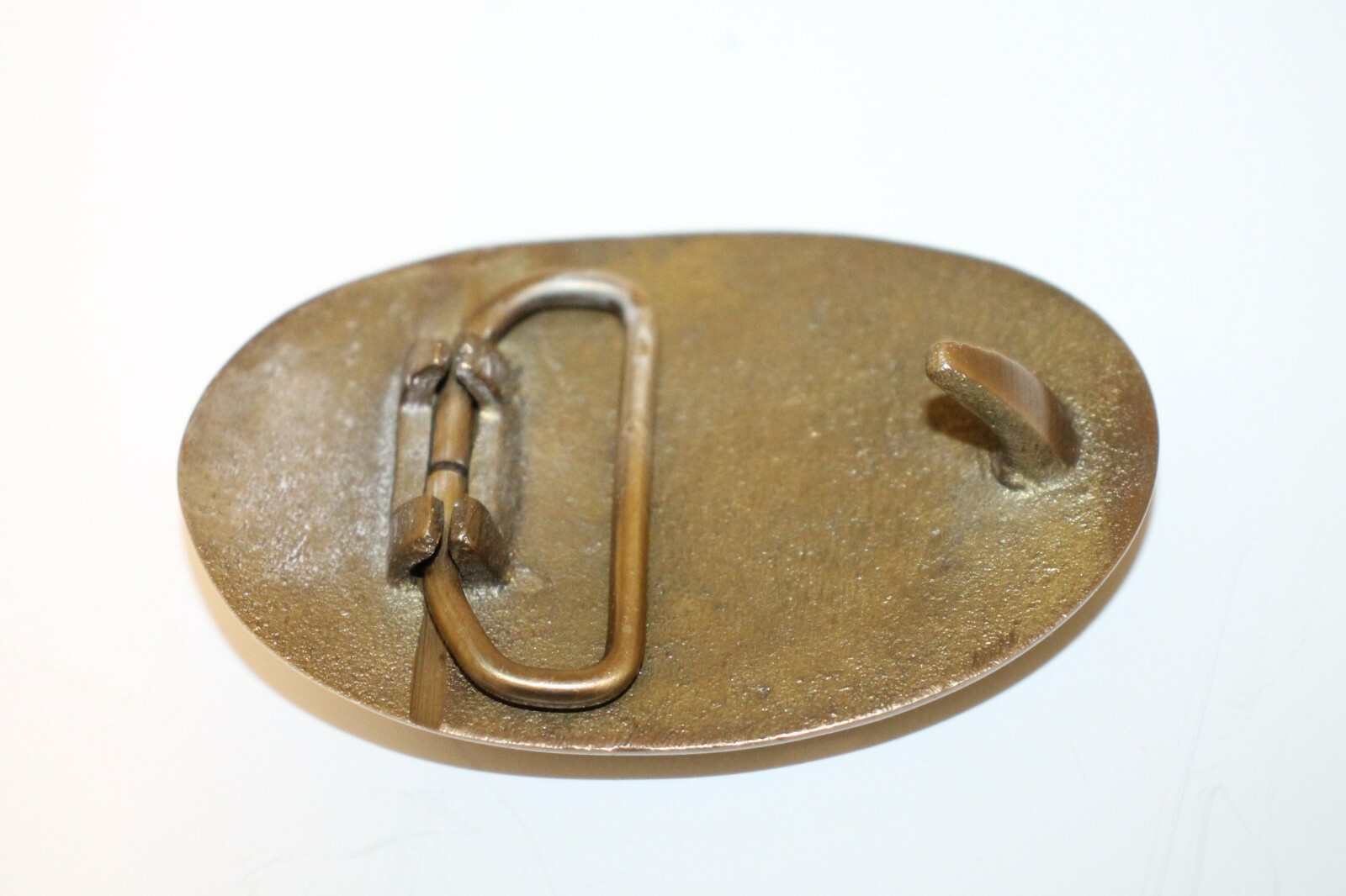 Antique Style Civil War Texas Star Belt Buckle Military Solid Brass Oval