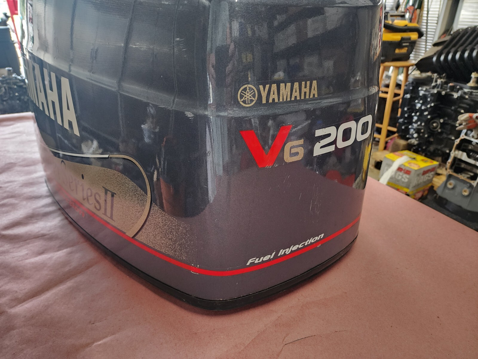 YAMAHA TOP COWLING ASSY, 67H-42610-00-4D, 2002 200HP OX66 2.6L, 83EP-46