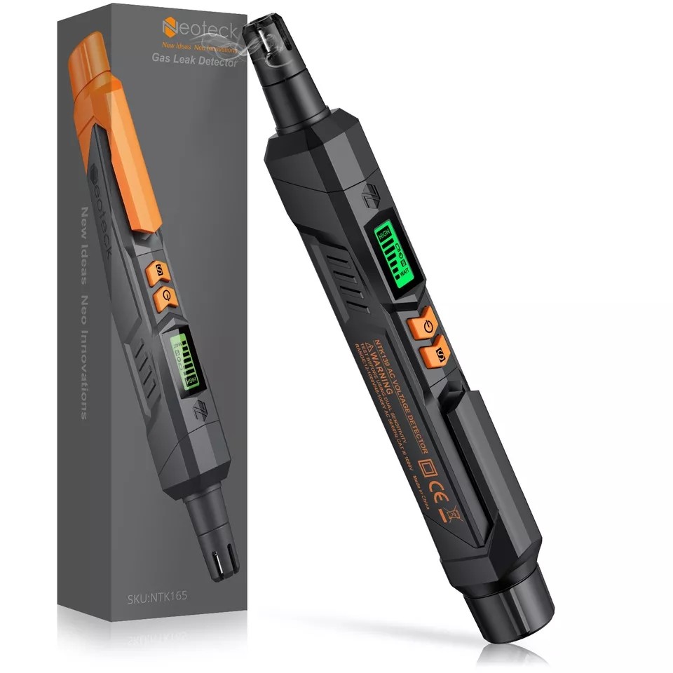 Neoteck Gas Leak Detector Propane & Natural Gas Detector Visual & Audio Alarm