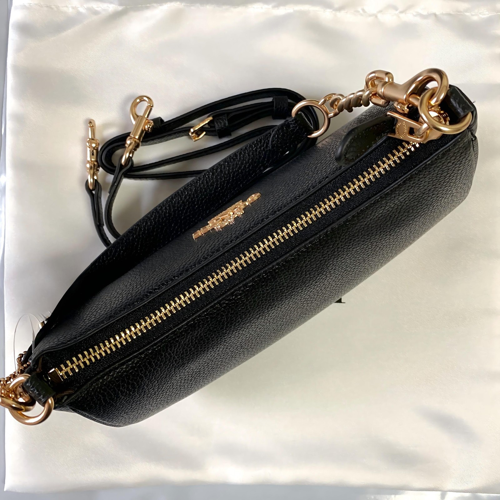 COACH Teri Shoulder Bag/Crossbody Canvas Black CA209 Outlet Free Shipping A++NEW