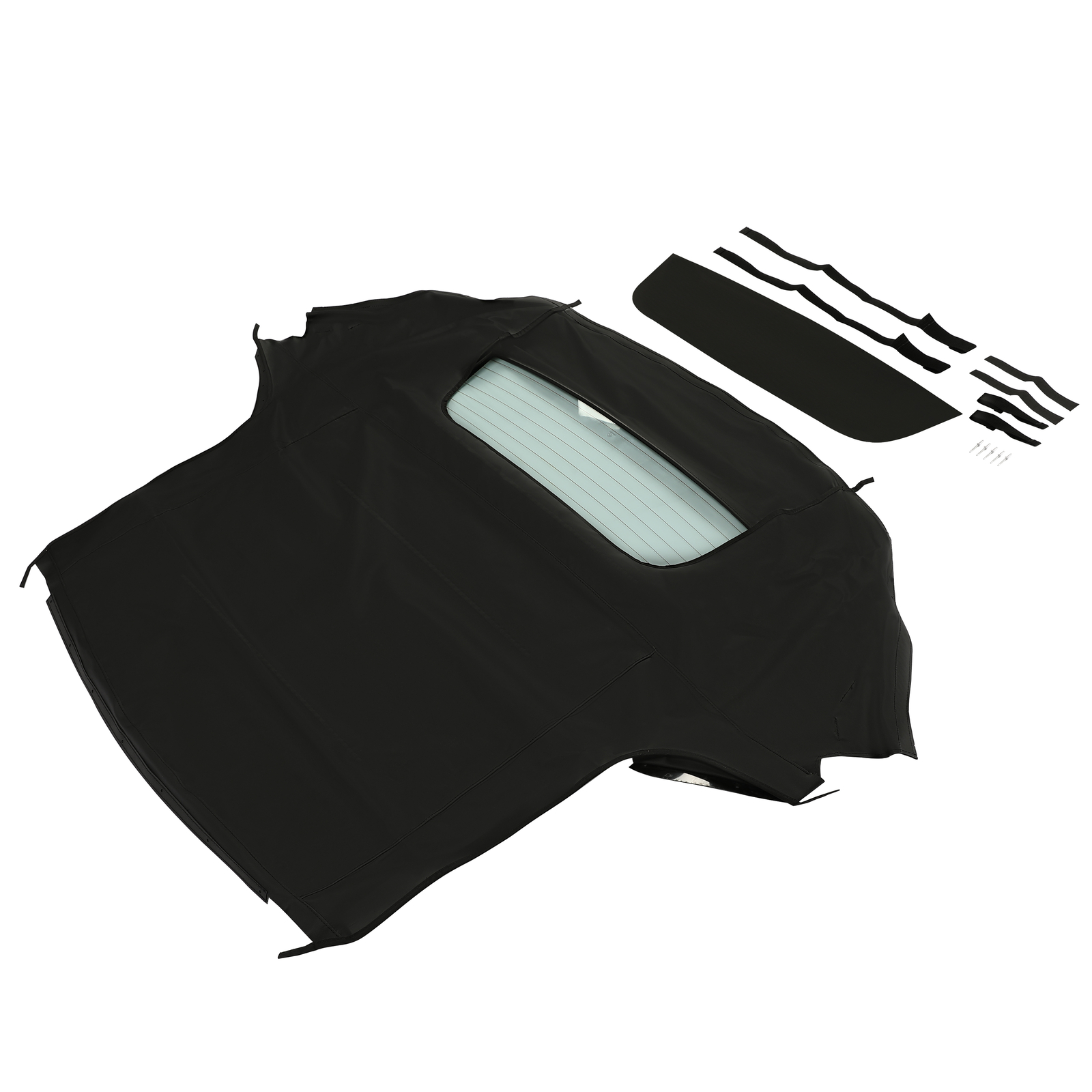 Fits 1999-2009 Honda S2000 Convertible Soft Top & Heated Glass Window Black