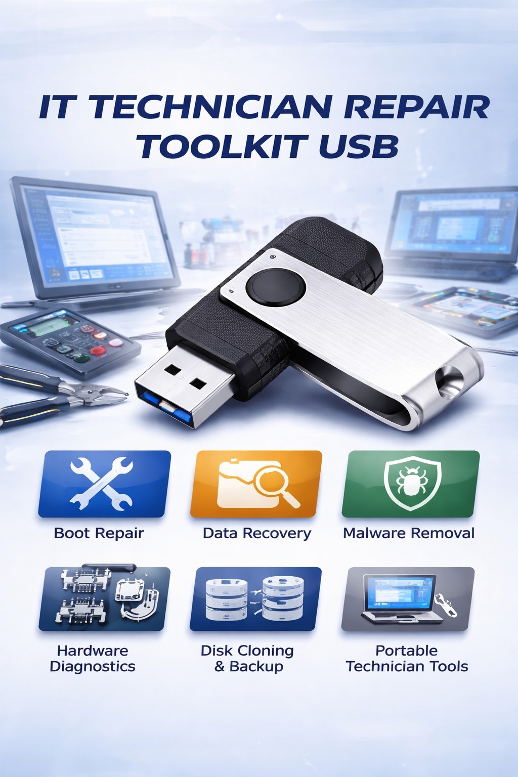 Ultimate Computer Repair Toolkit USB | Bootable Recovery & Diagnostics