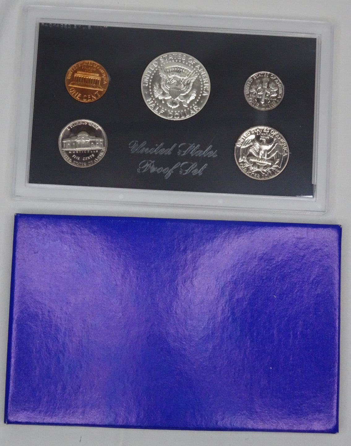 1968-S US Mint Proof Set with Box OGP 5 Coins 40% Silver Kennedy