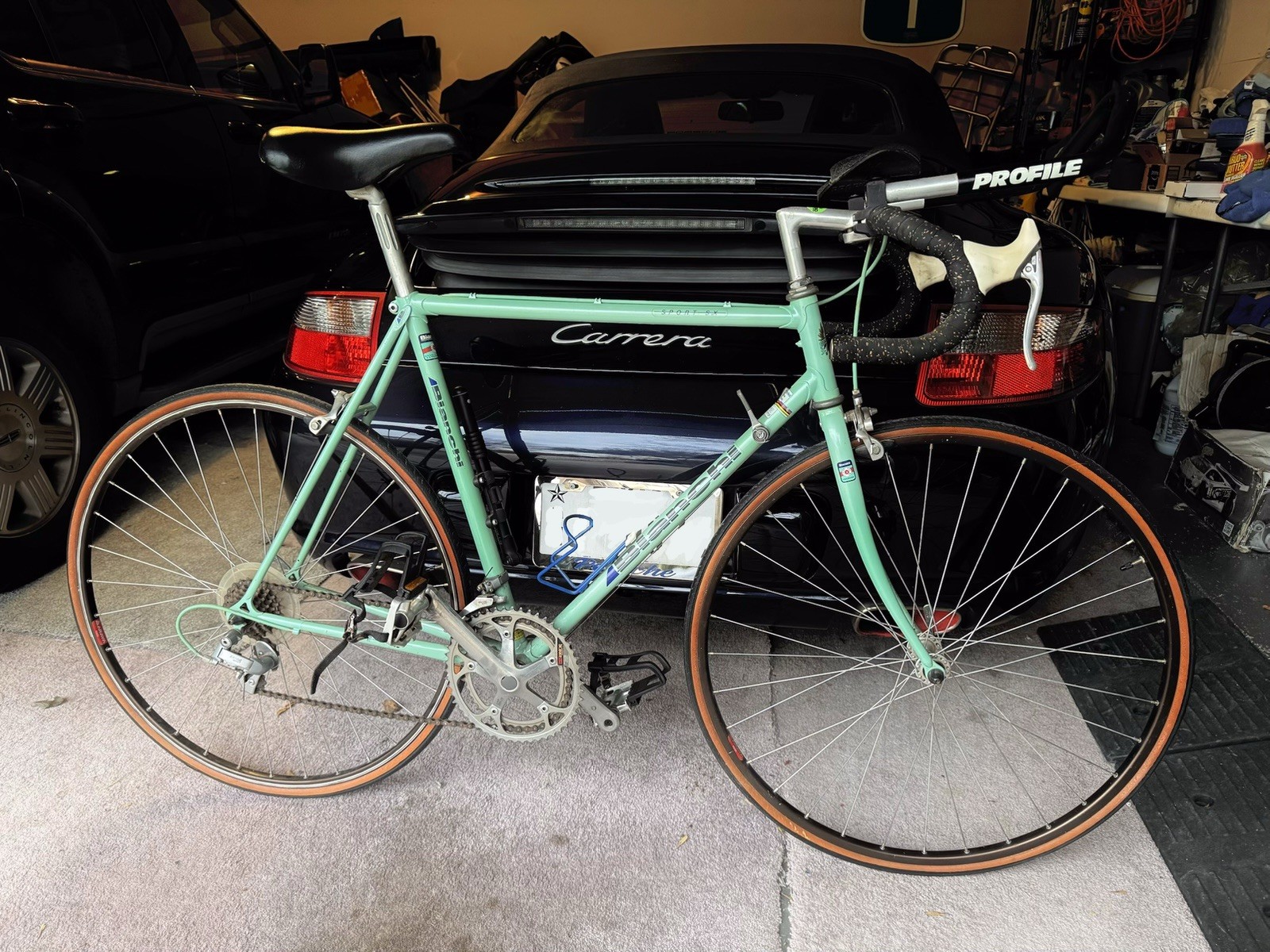 Bianchi Sport SX Vintage Racing Bike Celeste Green Steel Frame 700C Wheels