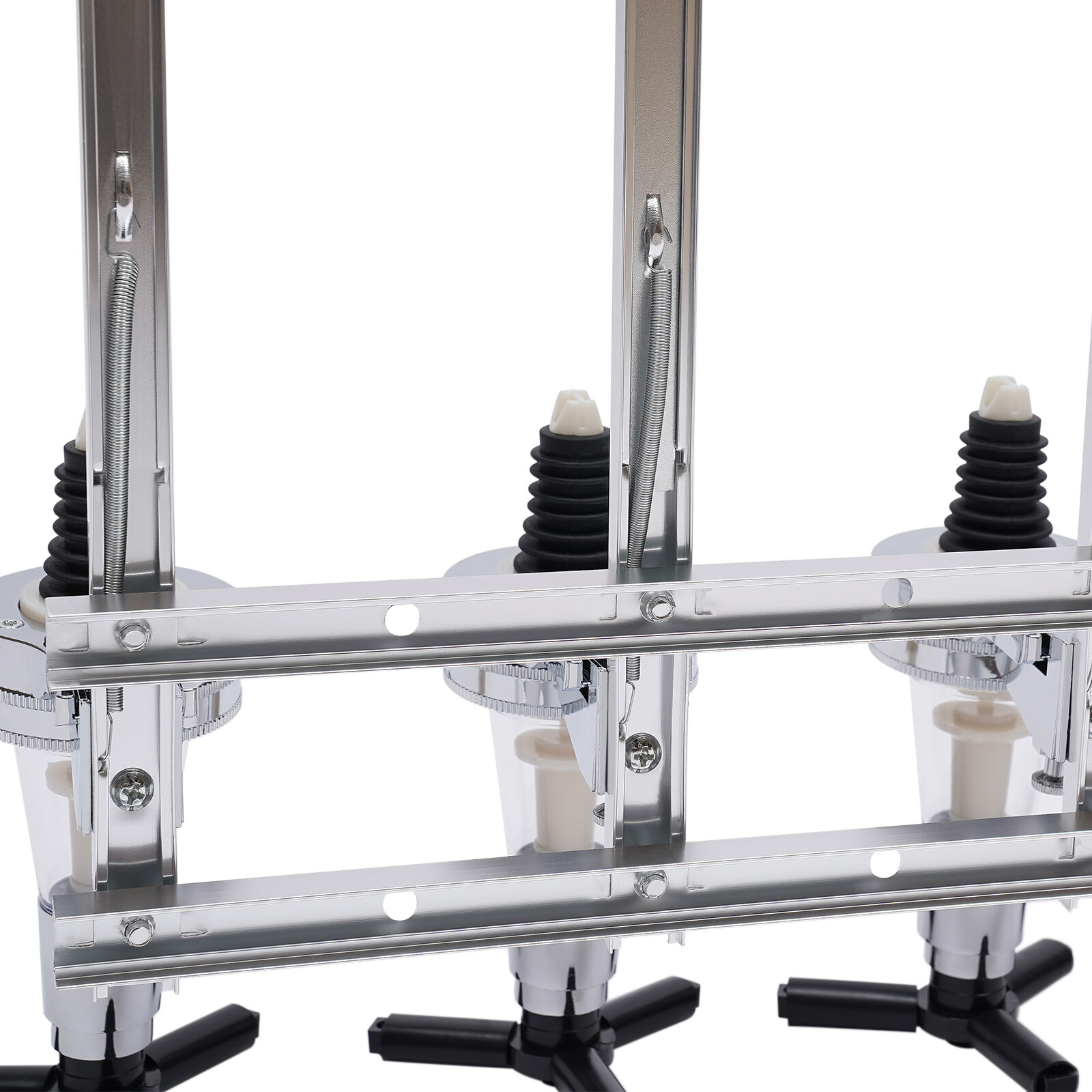 Wall Mounted 4-Bottle Dispenser for Whiskey, Wine, and Cocktails