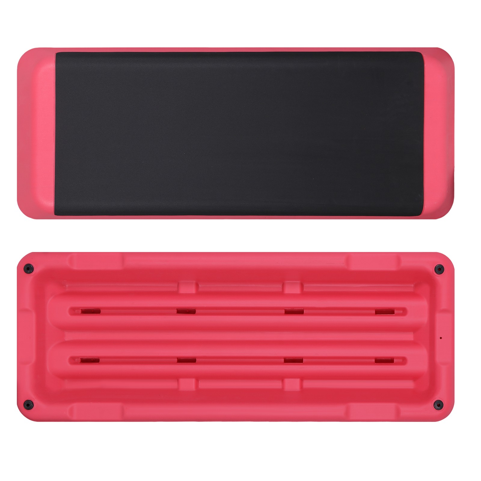 43'' Exercise Aerobic Step Platform Adjustable Fitness Stepper w/4 Risers Pink