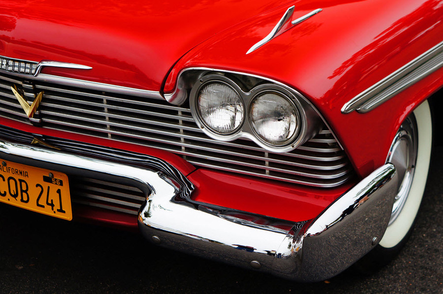 Christine | 1958 Plymouth Fury | CQB 241 | STAMPED Replica Prop License Plate