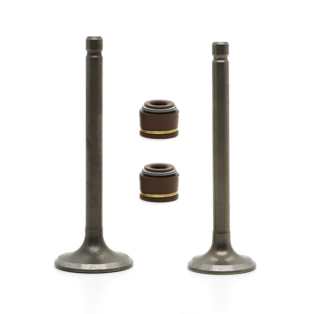 FOR YAMAHA INTAKE EXHAUST VALVES W/ SEALS 1985-05 YFM80 BADGER 80 RAPTOR Moto-4