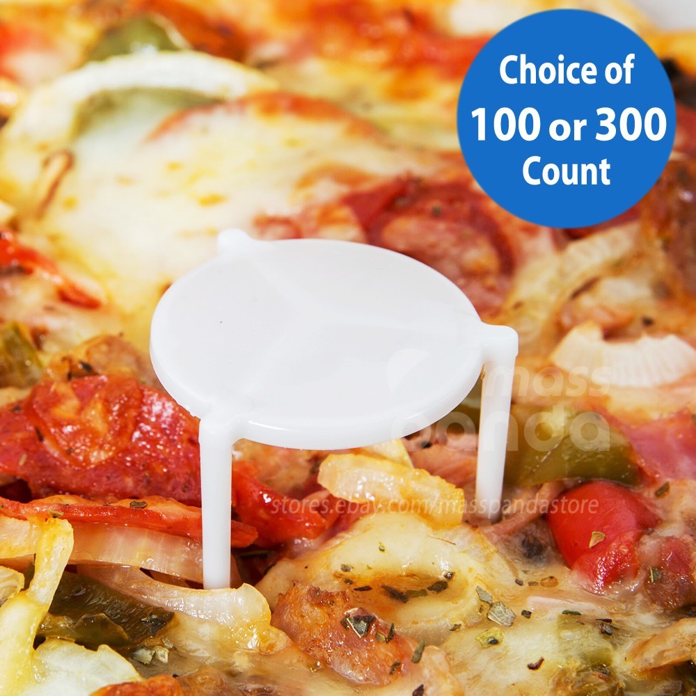 Pizza Box Stands Light Weight, White Round Disposable Plastic Stacks/Tripods