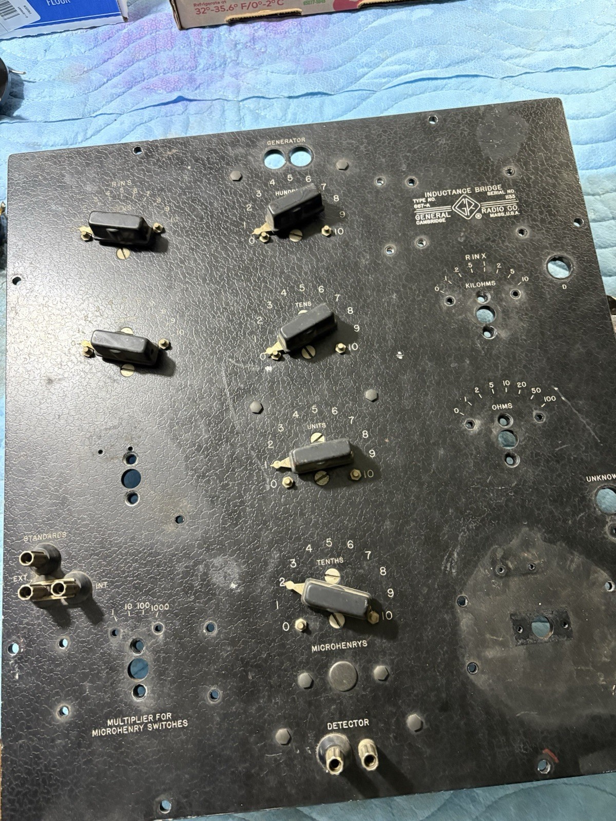 General Radio GenRad 667-A Precision Rotary Switch- 24 Position-Lab Grade