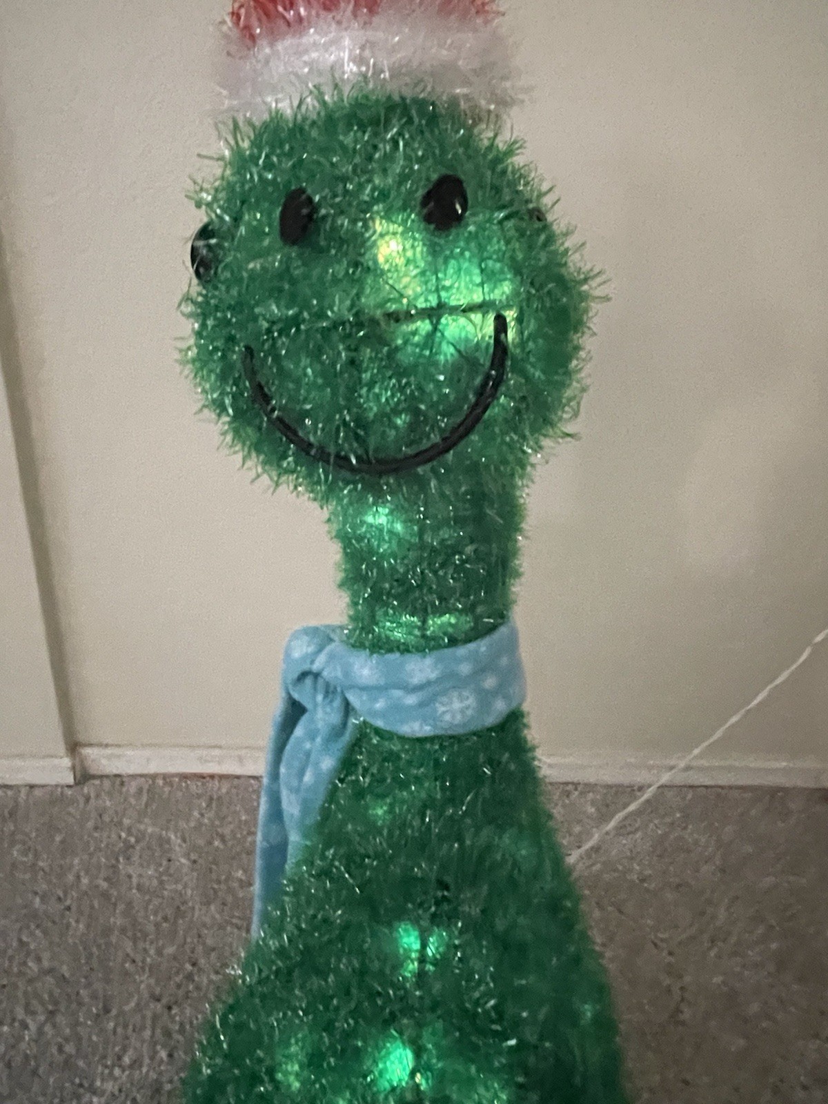 RARE Wondershop From Target Lit Tinsel Christmas Dinosaur WORKS, No Present