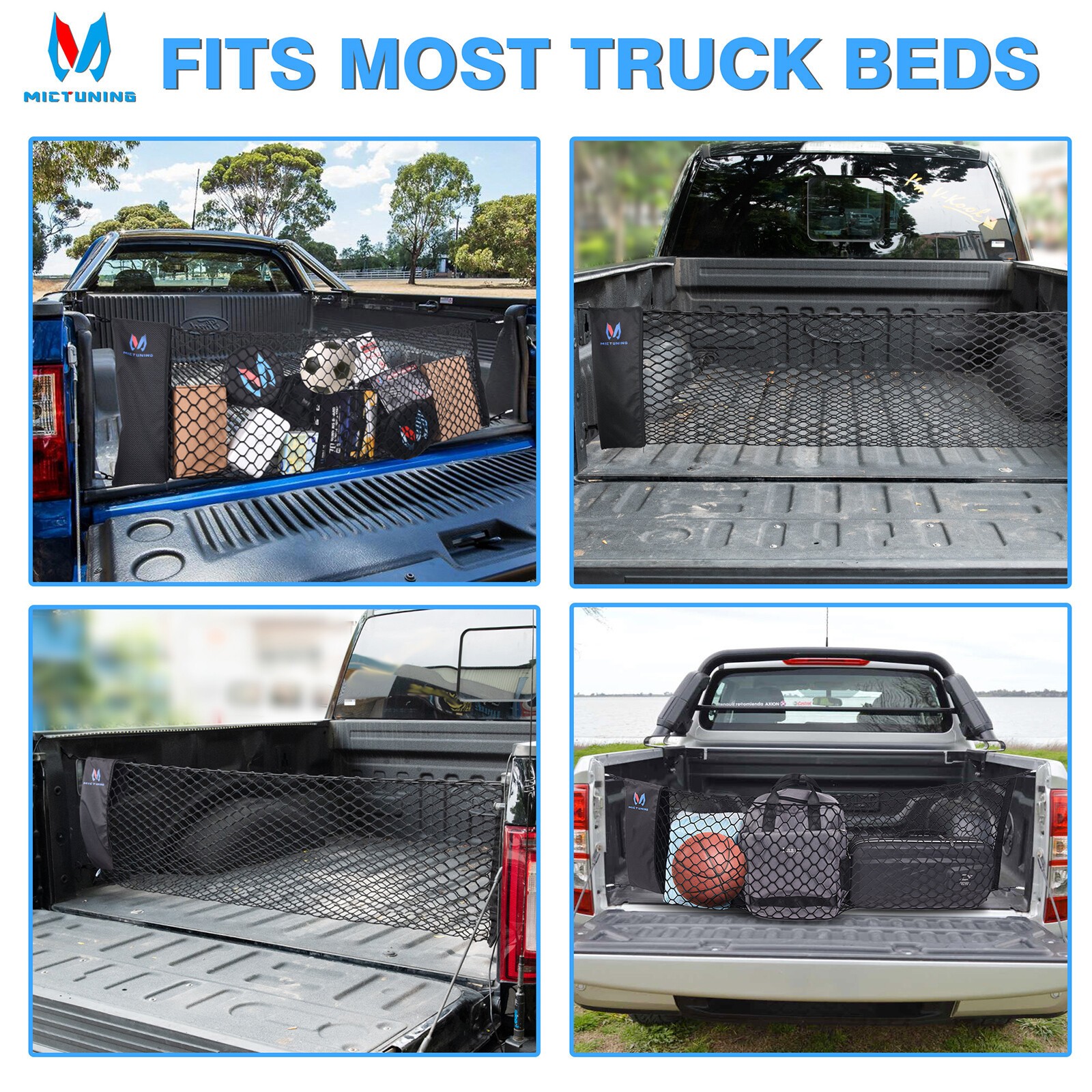 Truck Bed Cargo Net Truck Bed Storage Net Organizer Envelope Cargo Net Elastic