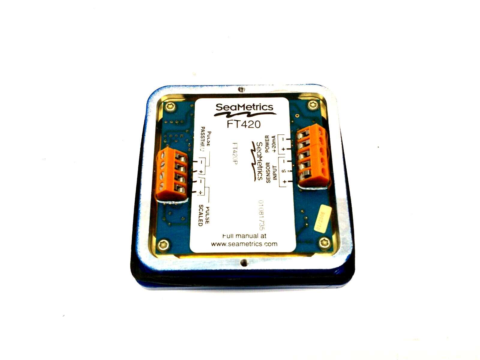 SeaMetrics FT420P Flow Controller Computer Display