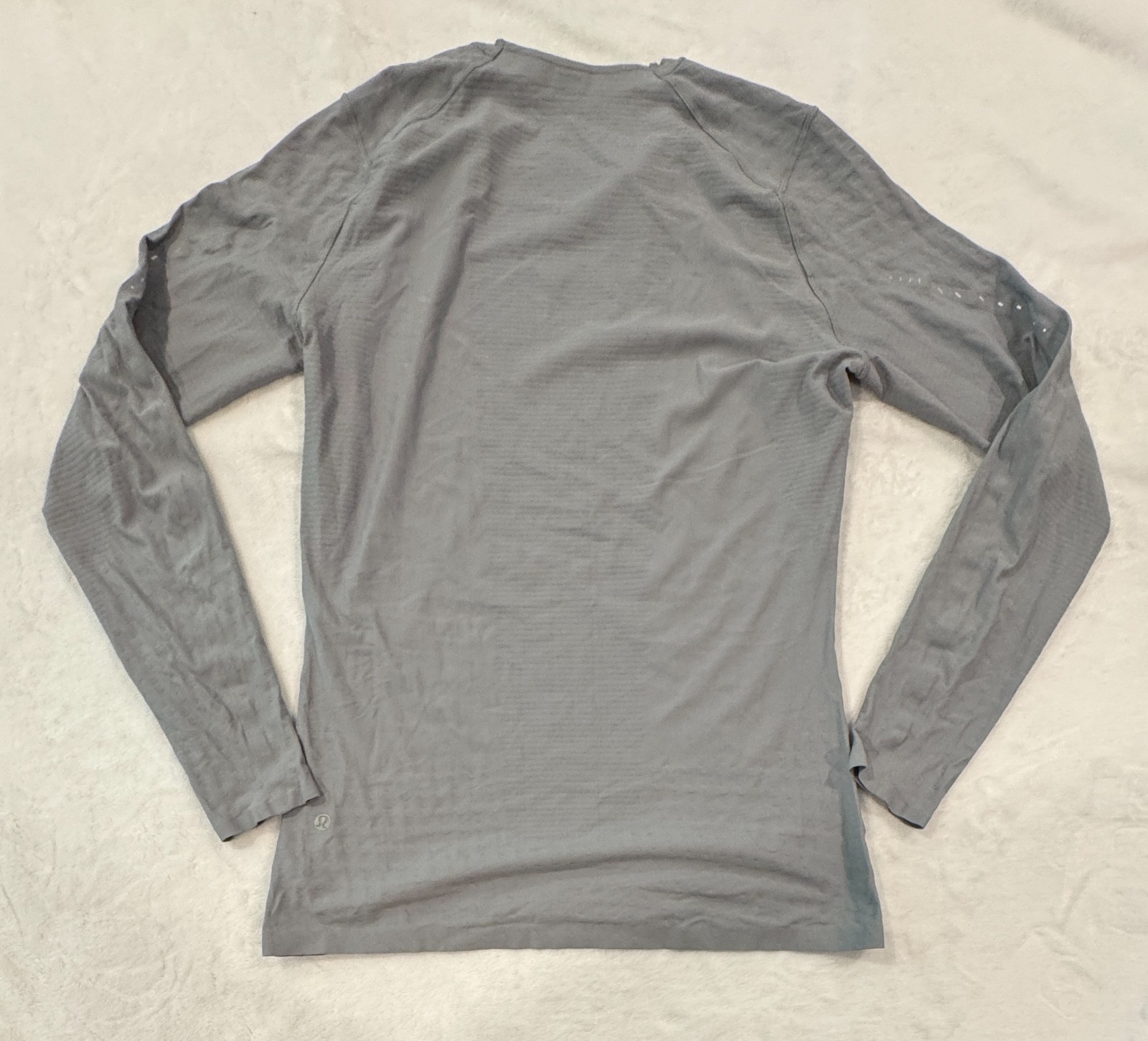 Lululemon SenseKnit Running Long Sleeve Men's XL Rhino Gray Compression Fit