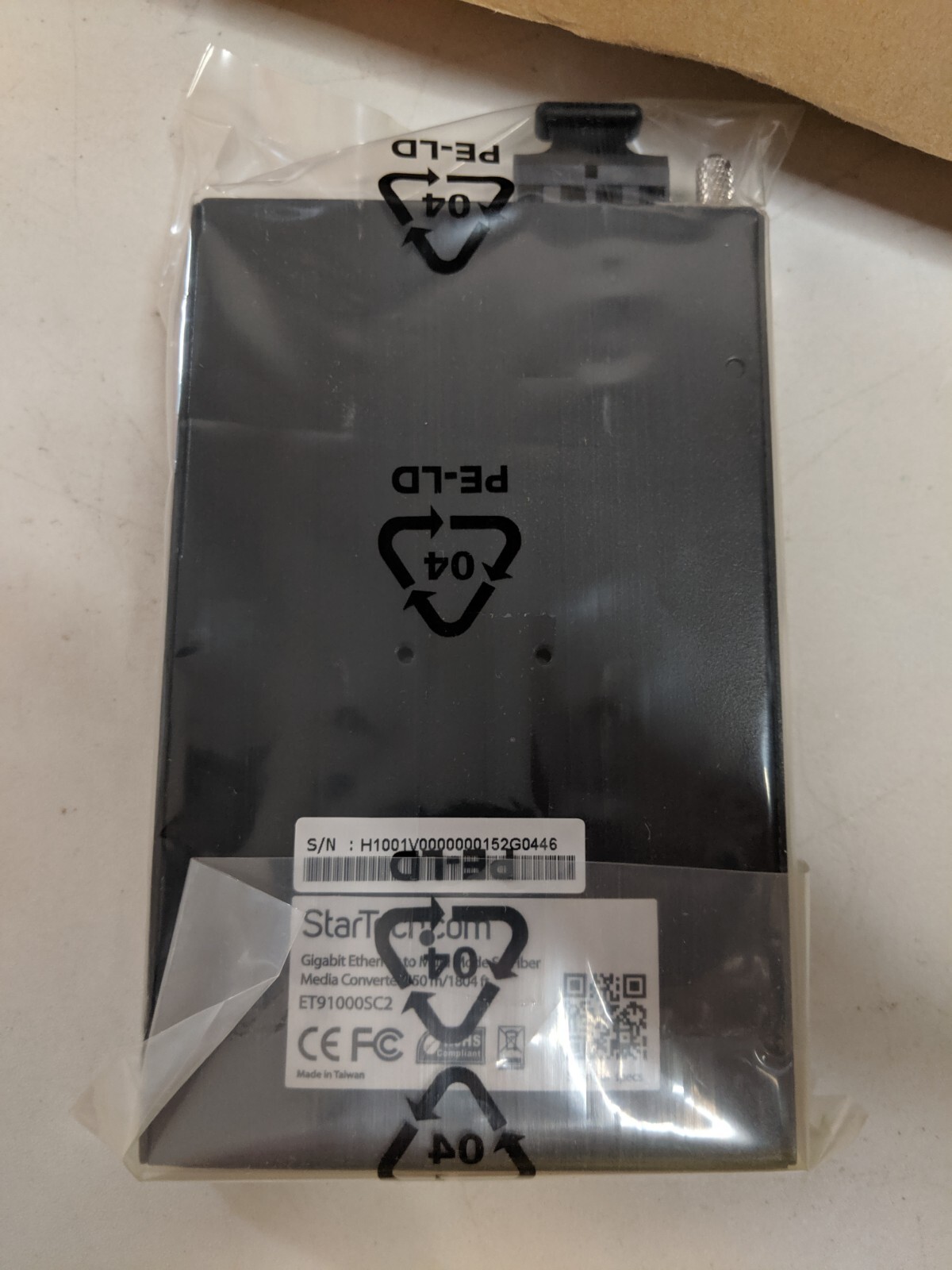 StarTech ET91000SC2 Gigabit Ethernet Multi Mode Fiber Media Converter SC 550m