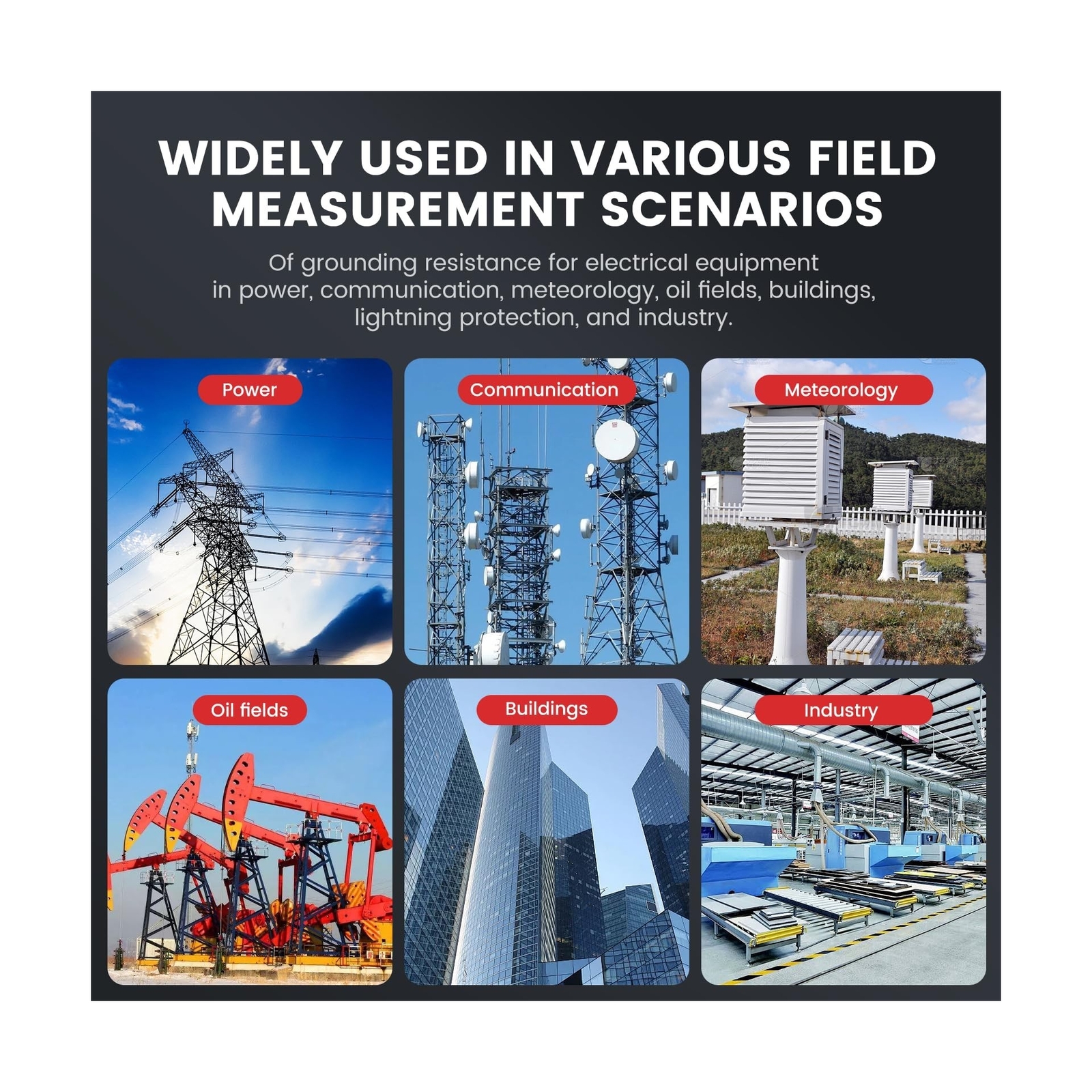 ETCR2100+ Digital Clamp Ground Earth Resistance Meter Tester 0.01Ω-1200]