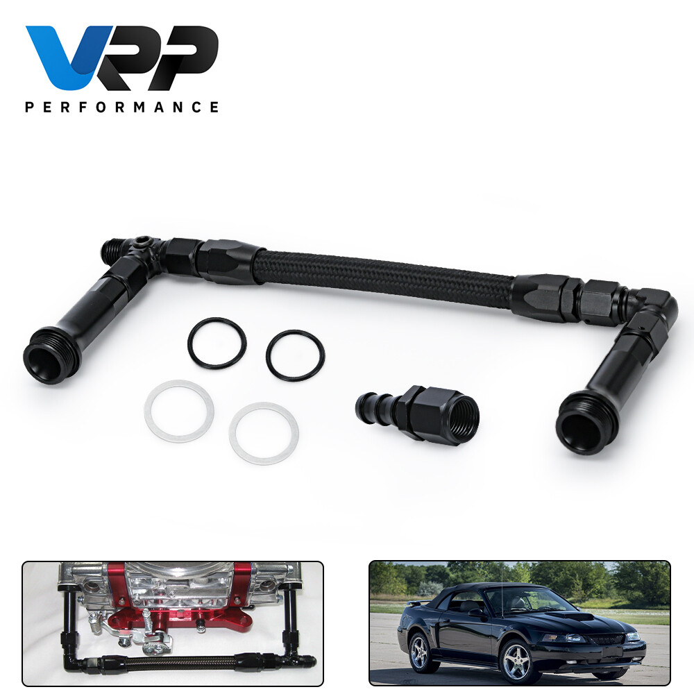 7/8-20 Dual Feed Aluminum Fuel Log Line For Holley Carburetor Double Pumper 4150