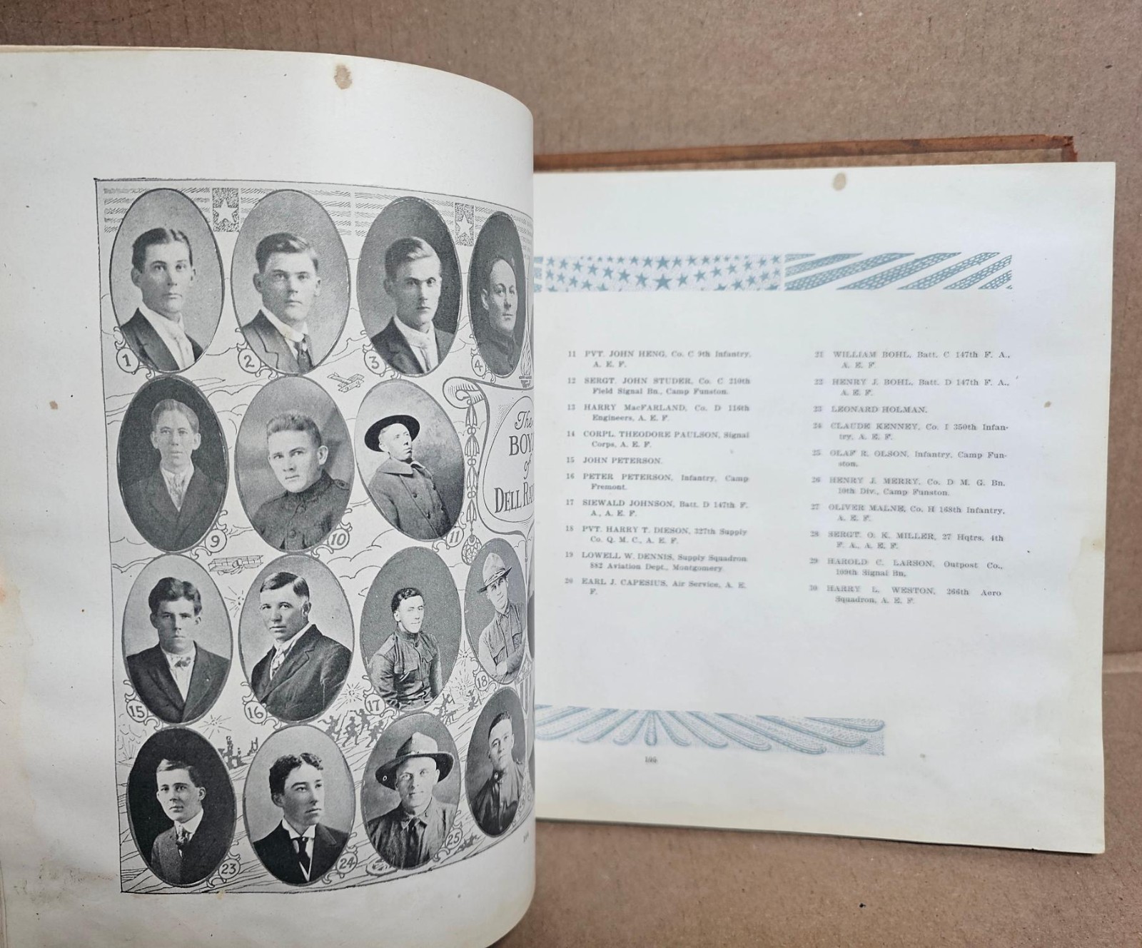 Minnehaha County In the World War 1917-1918-1919 South Dakota Hardcover 1919