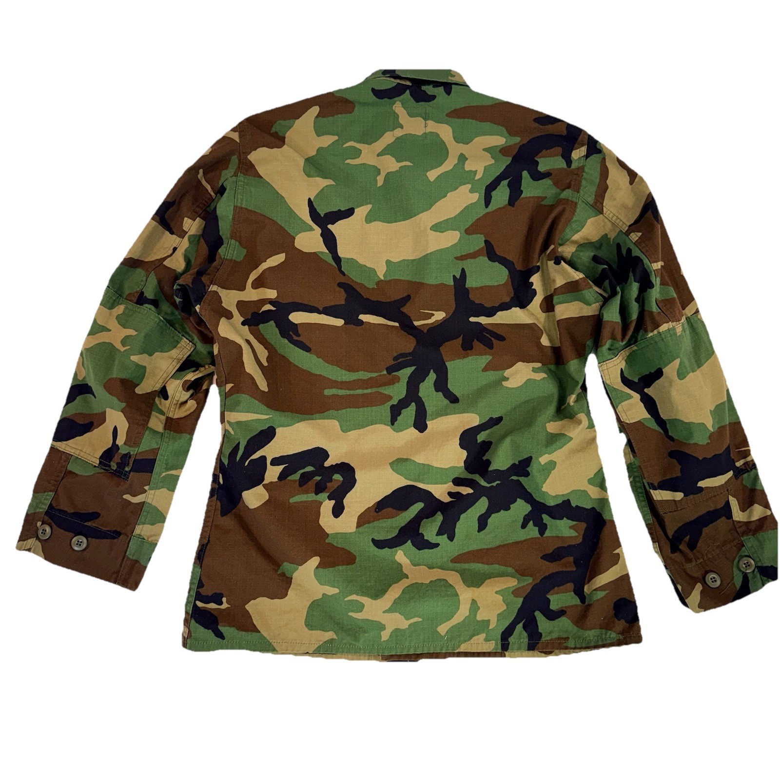 US Army Woodland BDU Jacket Medium Regular 1999 Combat Coat Vintage Military