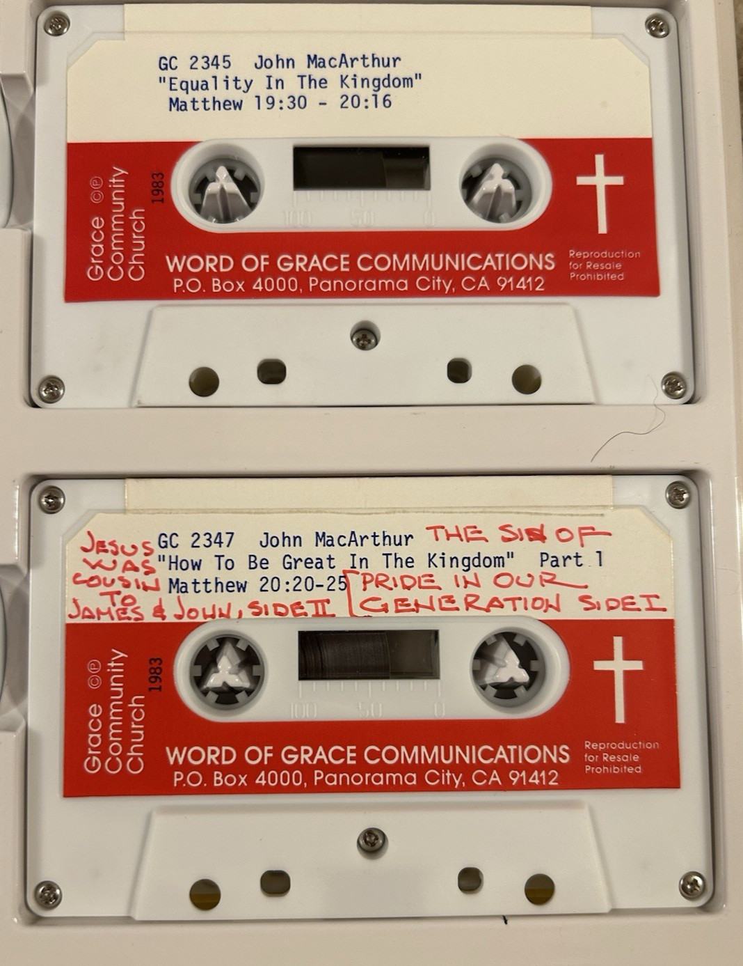 The Book Of Matthew on Cassette by John MacArthur Jr. (Read Full Description)