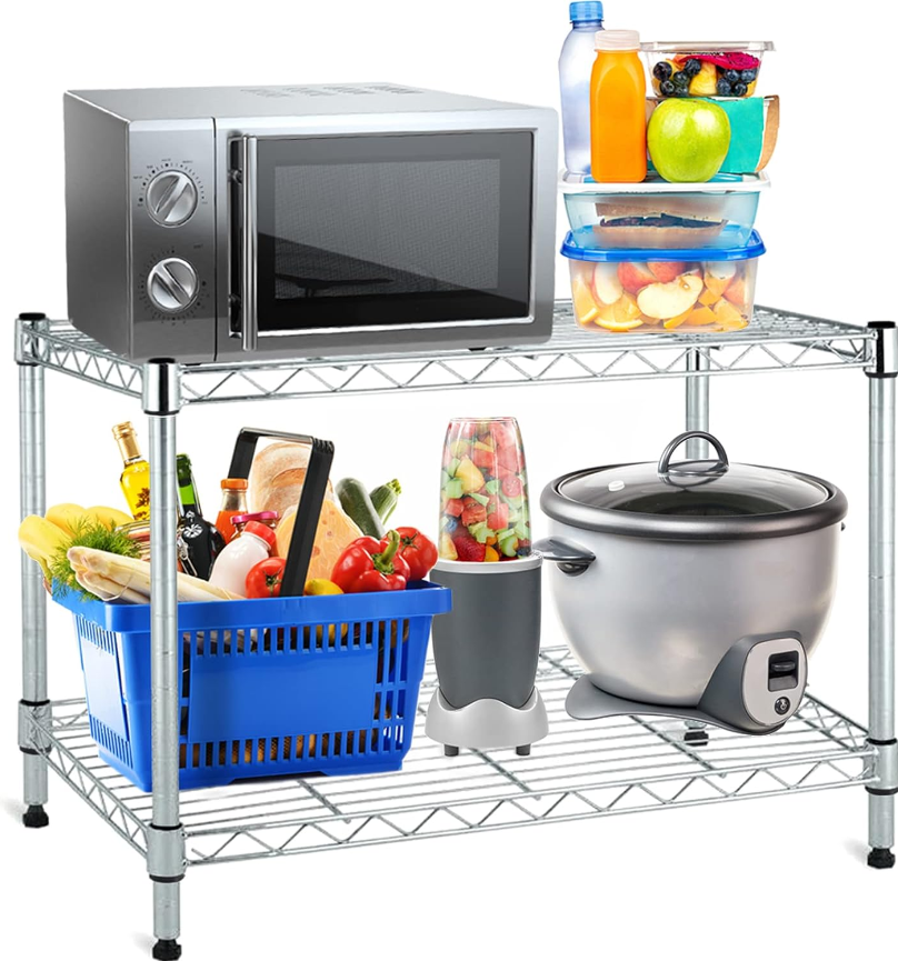 16 Pack Wire Shelving Shelf Lock Clips for 1" Post Shelving Sleeves Replacement