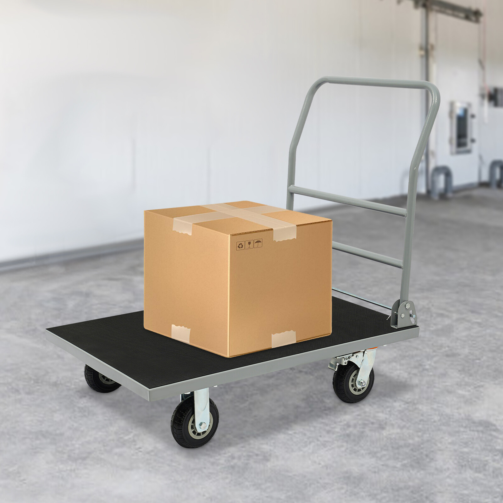Platform Truck Cart Dolly Foldable Cart Heavy Duty Push Trolley 998kg/2200lbs