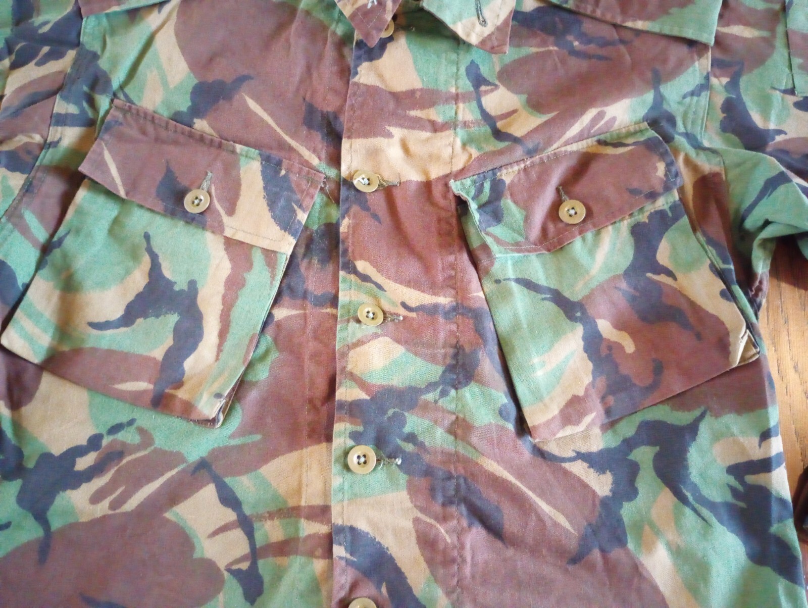 British DPM Jungle Combat Shirt Tropical Camouflage lightweight Size Medium