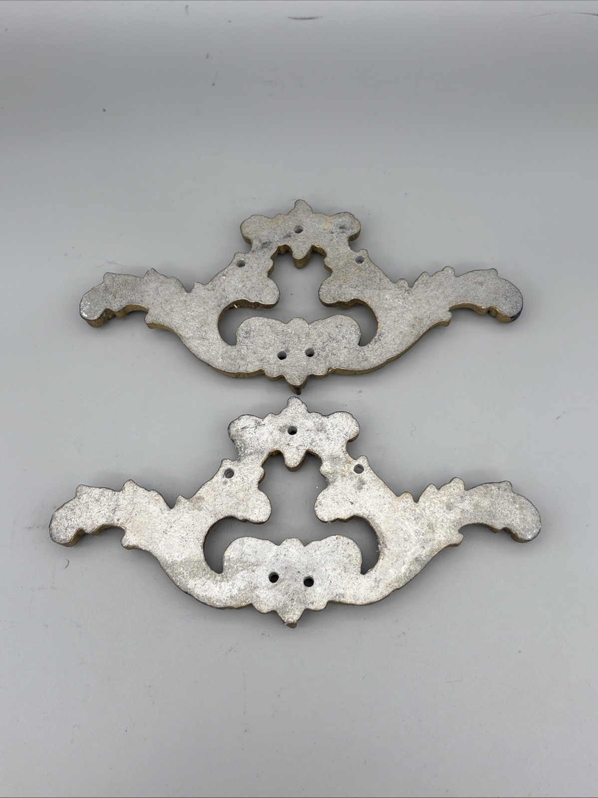 Vintage Brass Gold-tone Metal Decorative Wall Frame Accents - Lot of 8, 4 sets