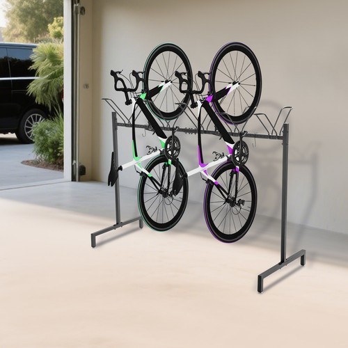 5-Slot Bike Organizer Bicycle Parking Rack Bicycle Storage Holder Floor Stand