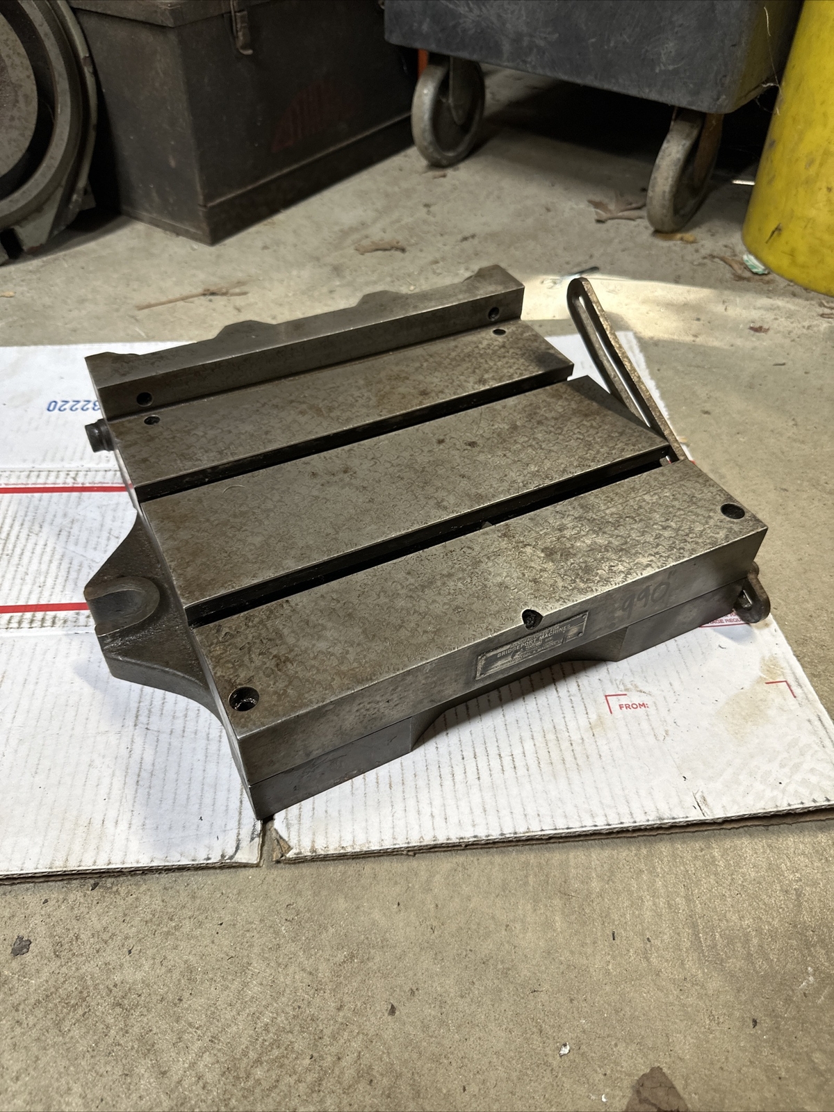 Bridgeport Milling Machine Sine Table Tilting Angle Plate Setup Block Machinist