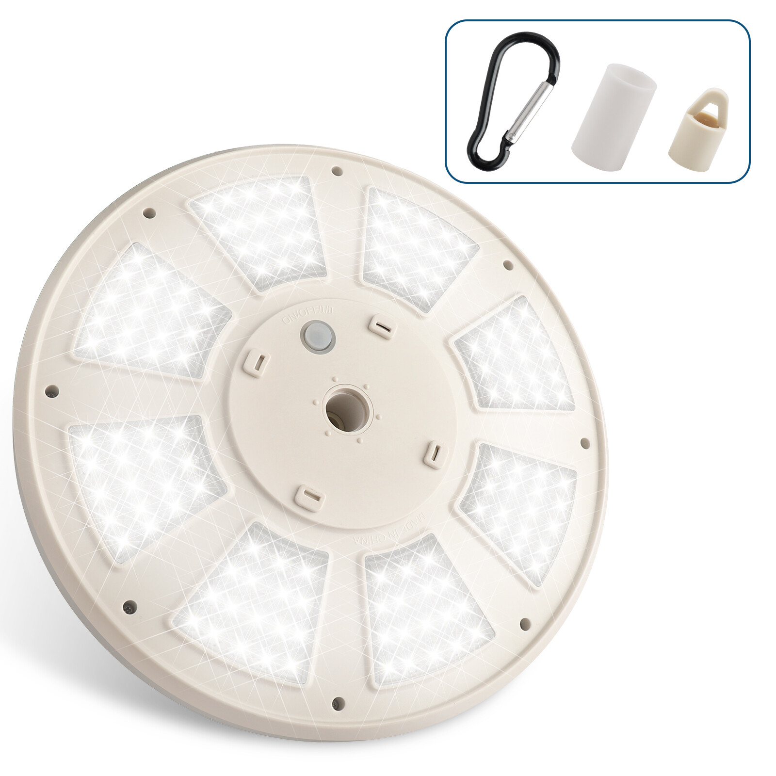 136 LED Solar Flag Pole Light New Super Bright Solar Powered Light Waterproof US