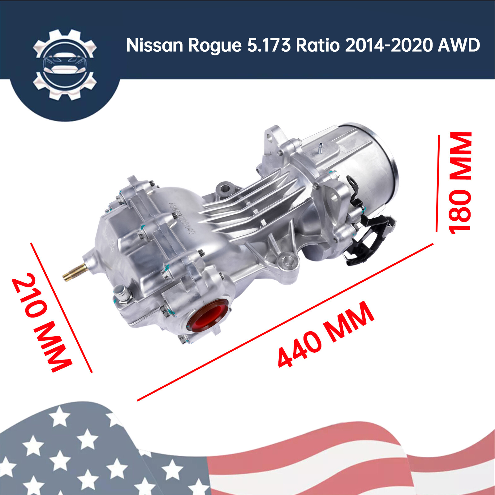 Rear Differential for Nissan Rogue Murano Rogue Sport 2014-2020 AWD Ratio 5.173