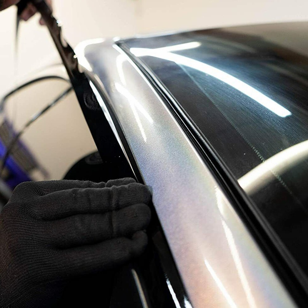 Chrome Delete Blackout Overlay for 2016-21 Honda Civic Sedan Window Trim BLACK