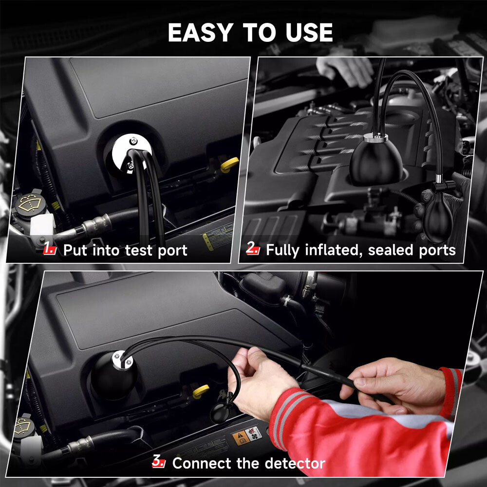 ANCEL Car EVAP Smoke Leak Detector Intake Adapter Intake Inflatable Bladder USA