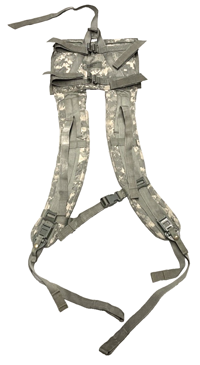 US MILITARY MOLLE ENHANCED SHOULDER STRAPS with QR STRAPS ACU For LARGE RUCKSACK