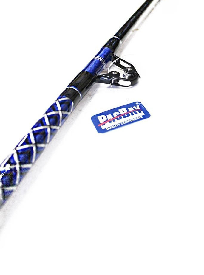 Xcaliber Marine Set (4) Tournament Series 50-80lb Trolling Rod Blue and Silver