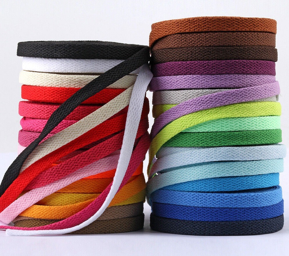 FLAT Athletic SHOE LACES 47", 53", 55", Sport Sneaker Boot Shoe Strings