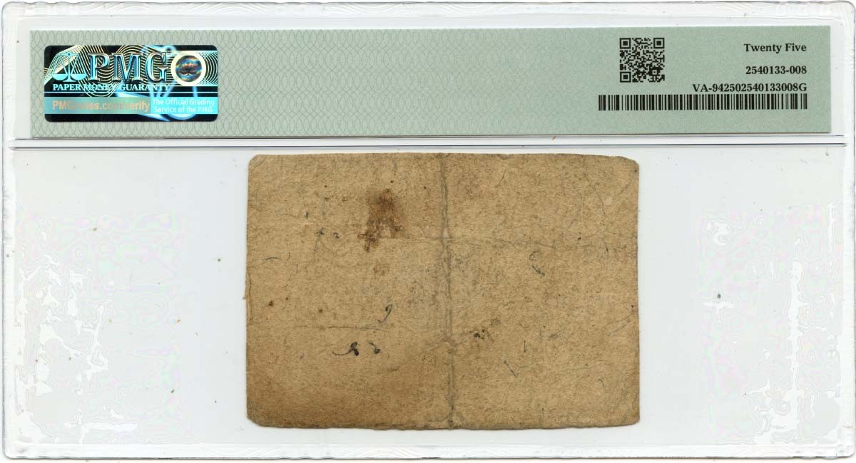 1776 May 6, 10 Shillings Virginia Colonial Note FR#VA-94 PMG VF25