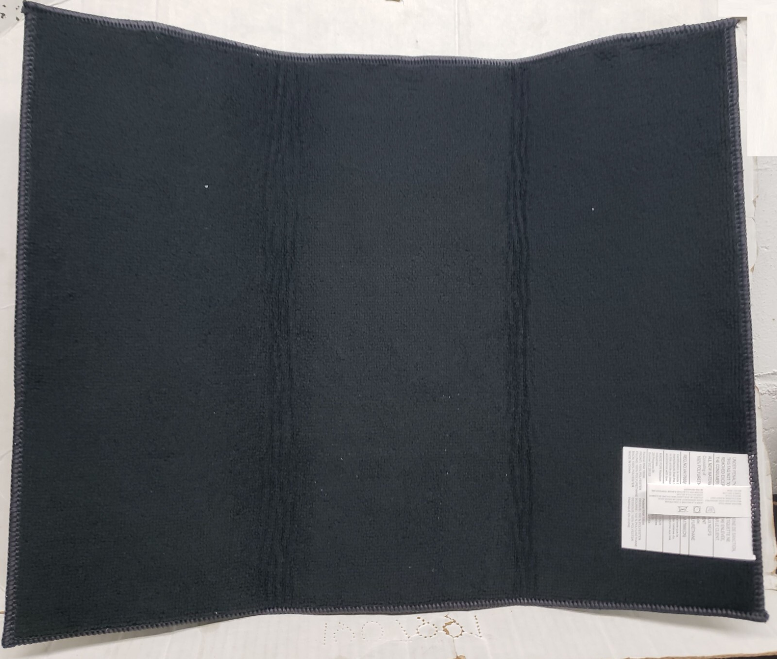 Printed Microfiber Dish Drying Mat (15"x19") DAISIES FLOWERS, black back, SB