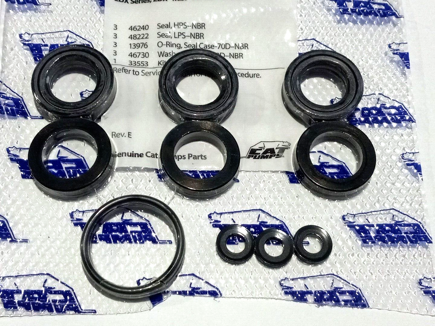 Cat Pump Seal Kit #33053 Cat Pump 2DX Series, Cat Pump 2X, OEM Part