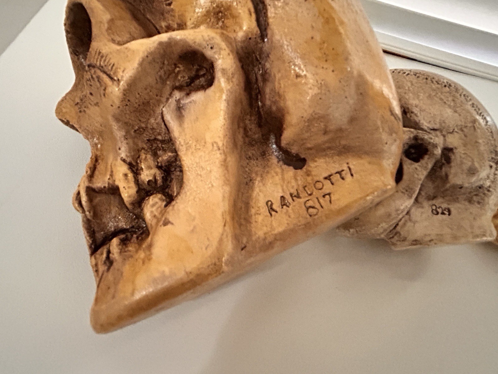 4 EA. RANDOTTI ORIGINALS LARGE, MEDIUM, PIXIE,& FLAT BACK PIXIE SKULLS ALL GLOW