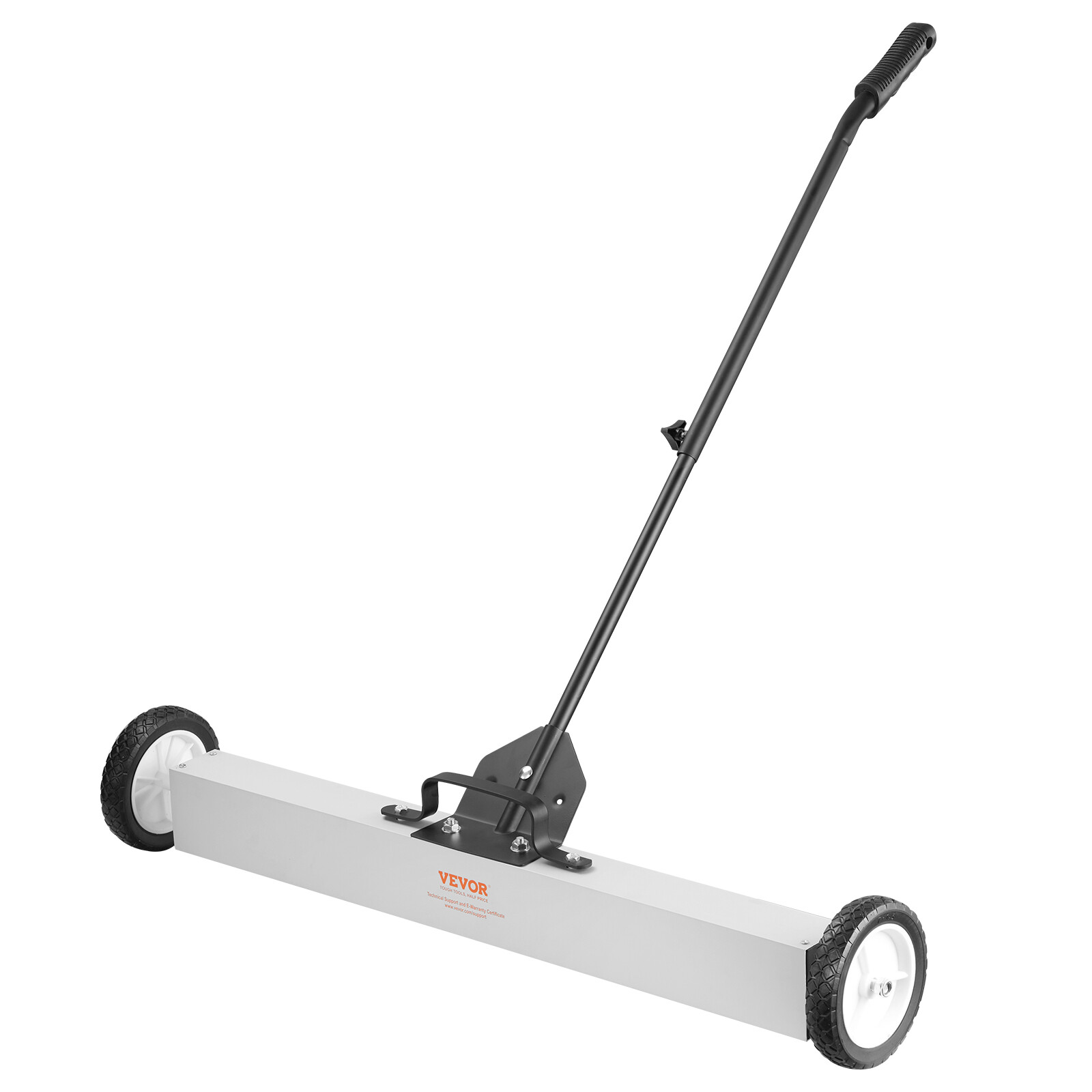 VEVOR 36" Magnetic Sweeper with Wheels 55Lbs Rolling Sweeper Lawn Yard Grass