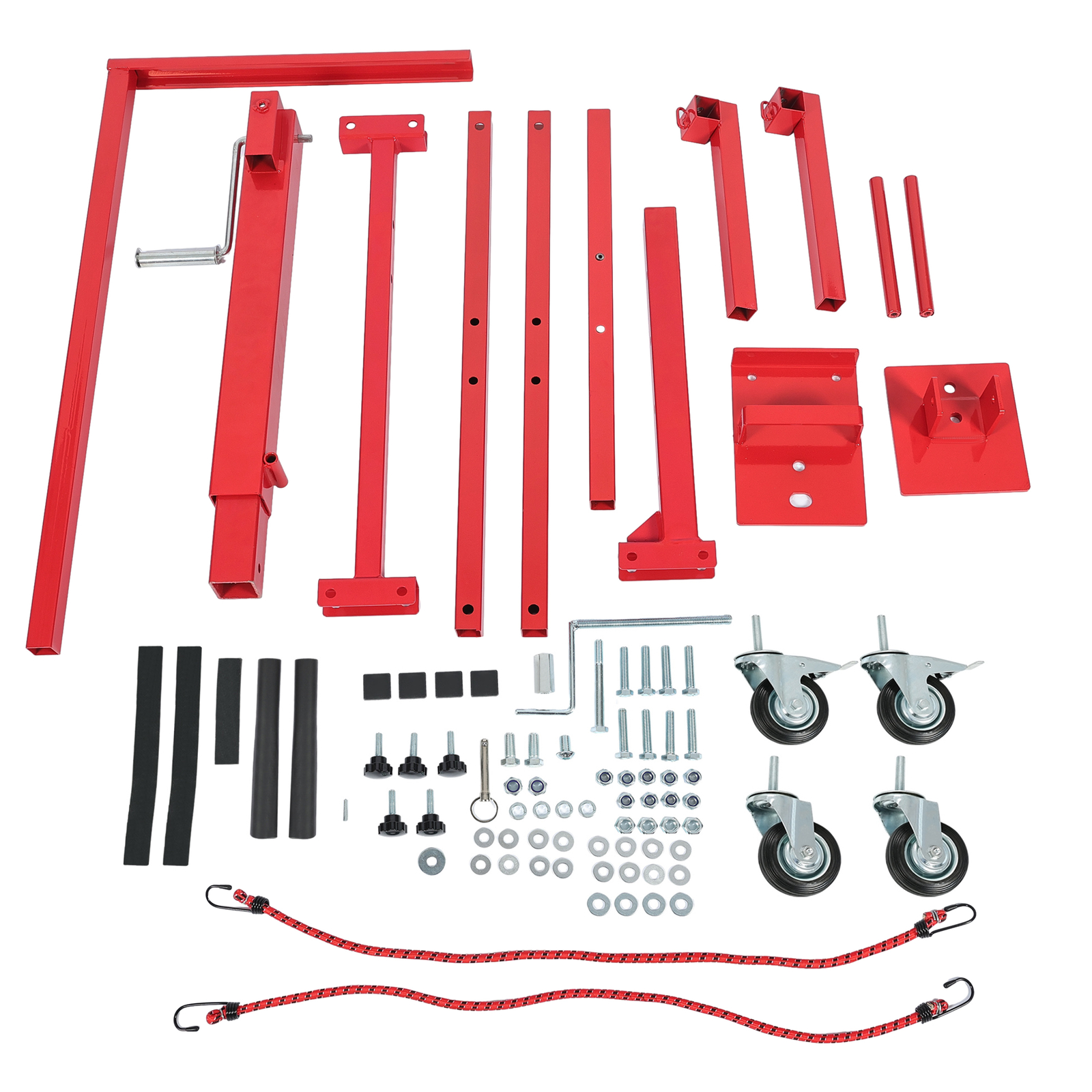 Mechanical Car Door Lift Jack Hydraulic Press and Bumper Handler Stand New Red