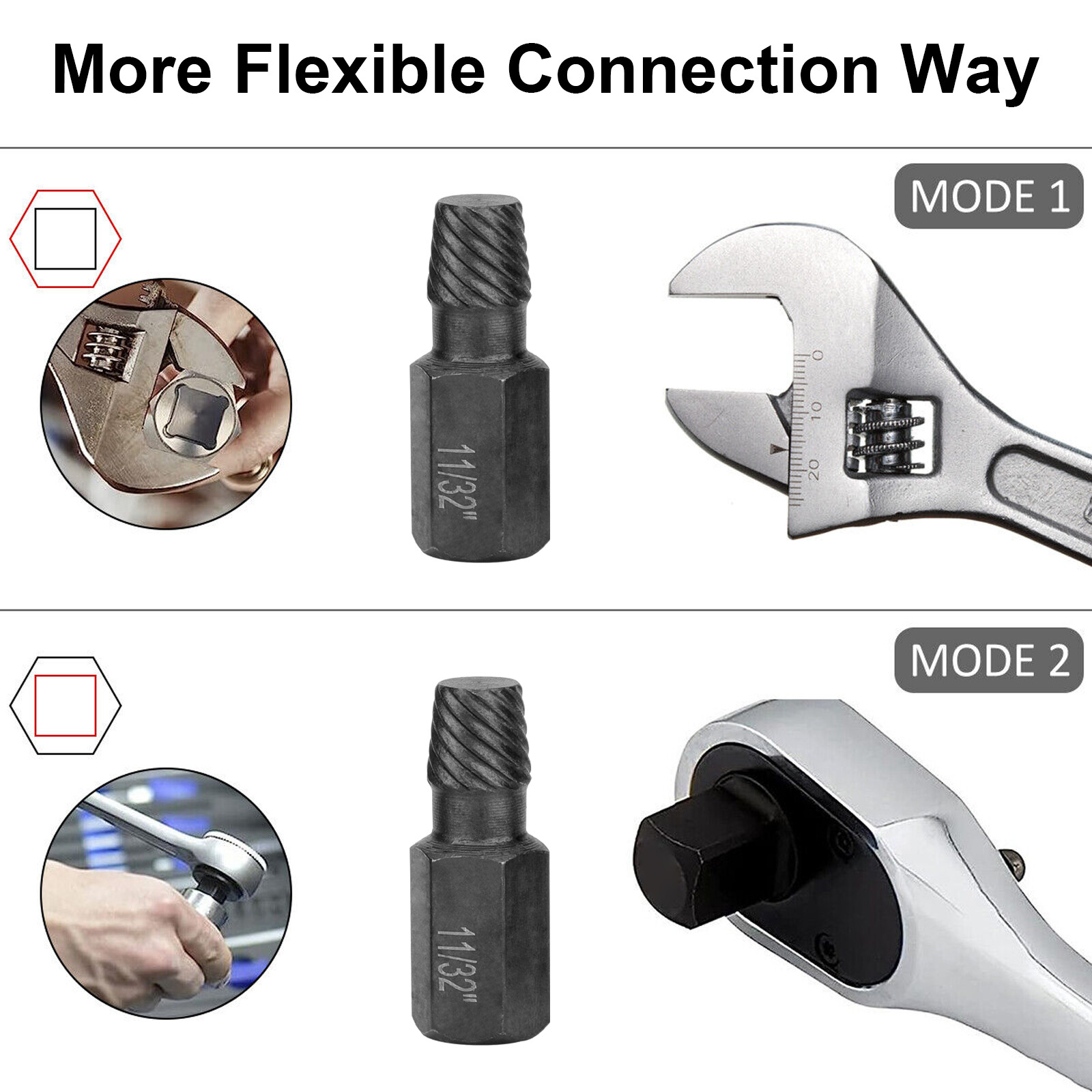 10Ps Screw Extractor Easy Out Drill Bits Kit Damaged Screw Bolt Stud Remover Set