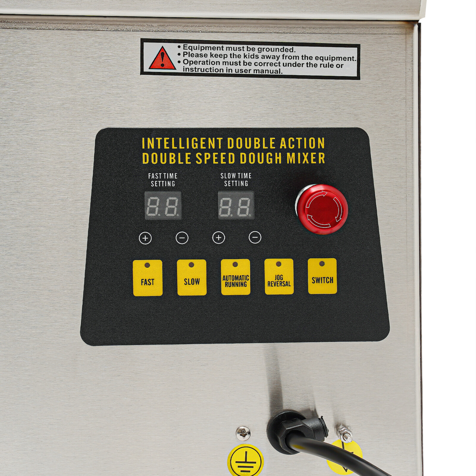 12Qt 2-Speed Commercial Food Mixer Electric Dough Mixer Pizza Bakery Mixer 750W