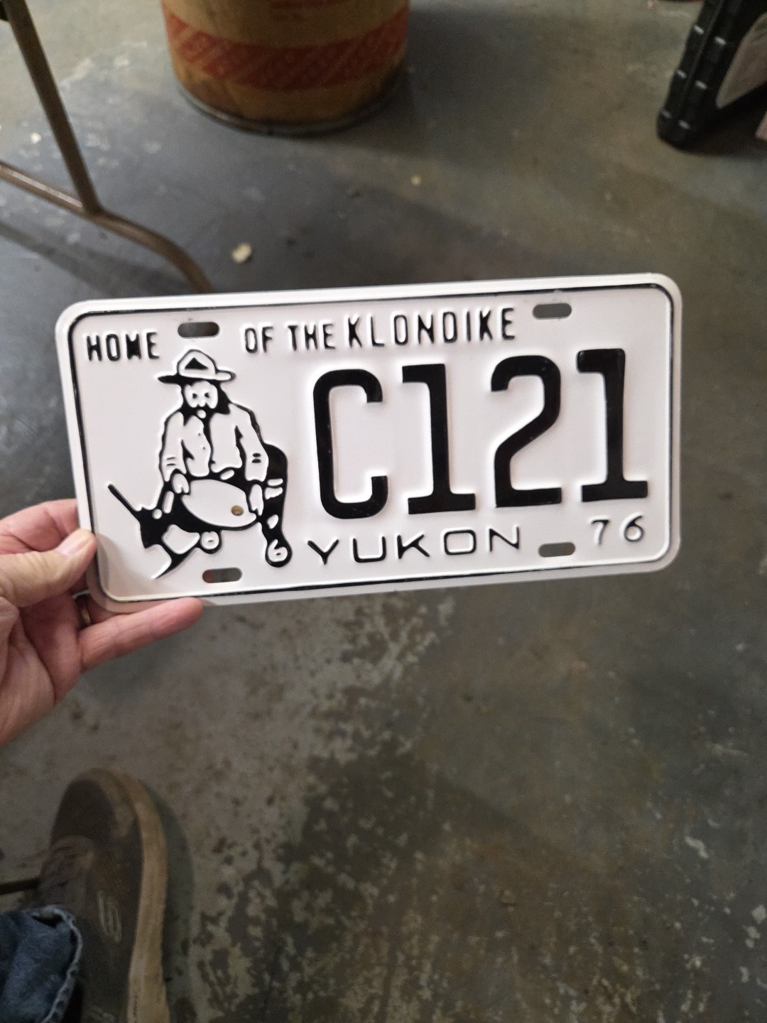 1976 Yukon MINER License Plate Tag