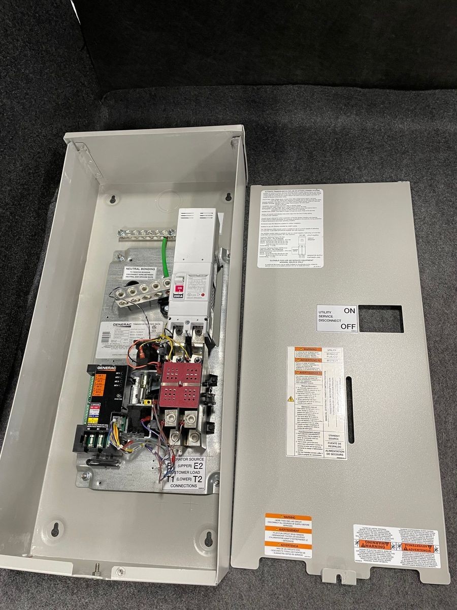 GENERAC RXSW200A3 Smart Transfer Switch 200A, 120/240V, 60Hz*