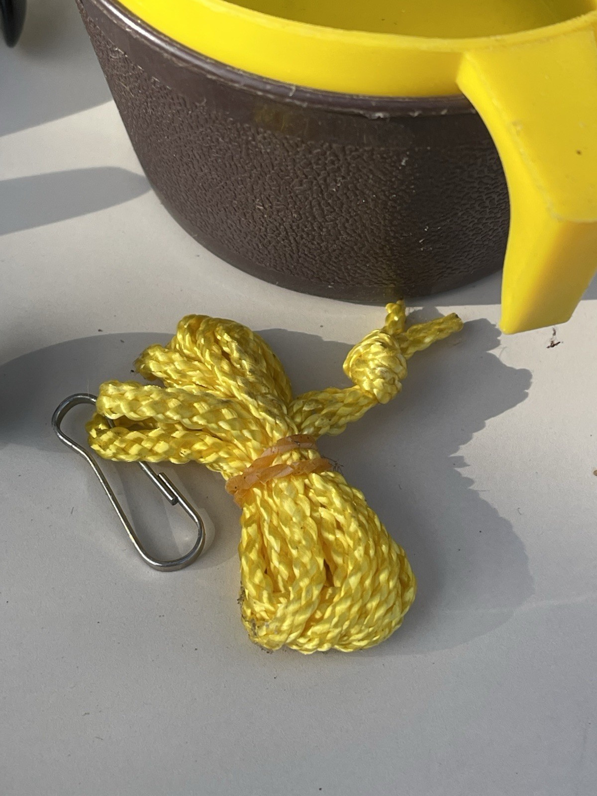 VTG Metal Chuck Box Camping Kitchen Storage Trunk w/ Contents Brown